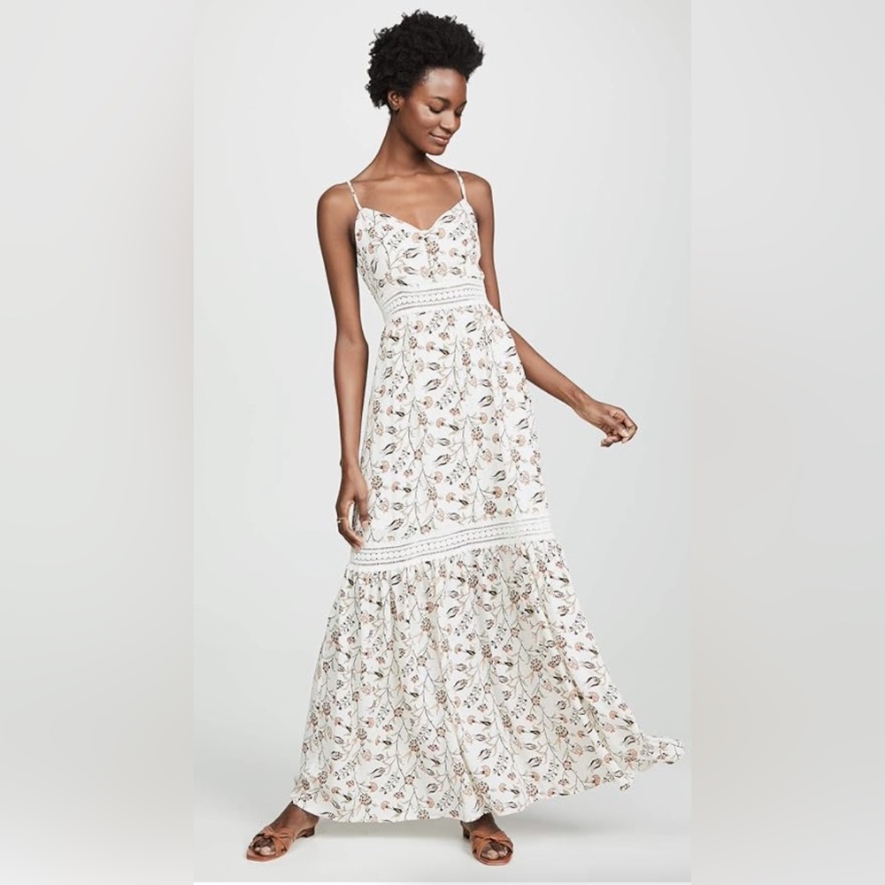 NWT Jack by BB Dakota What Grows Around Maxi Dress - Ivory - Size 6